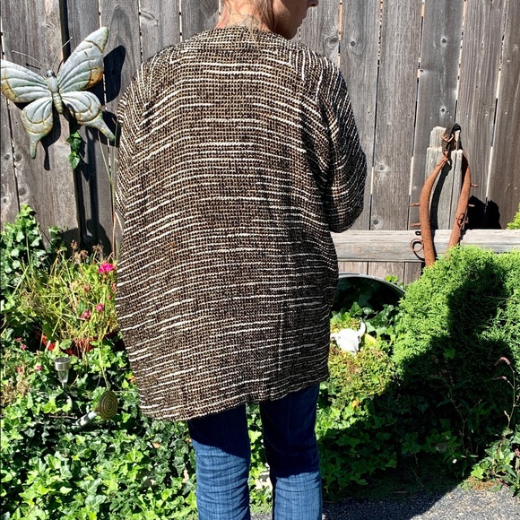 NWT Ulla Popken tweed boyfriend plus size blazer - Picture 4 of 10